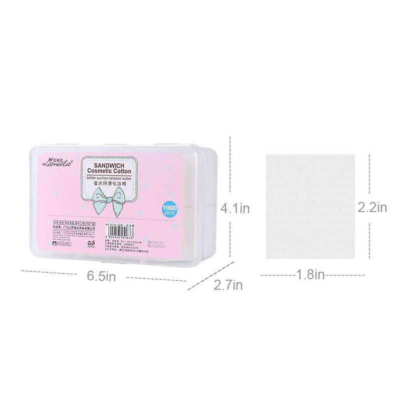 1000 шт./компл. одноразовые хлопковые салфетки для макияжа, мягкие подушечки для снятия макияжа, очищающая бумага для лица, салфетка для макияжа, косметический ватный диск