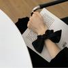 Женское классическое однотонное большое кольцо с бантом, эластичная повязка на голову, атласная веревка для волос, кольцо для волос, аксессуары для волос