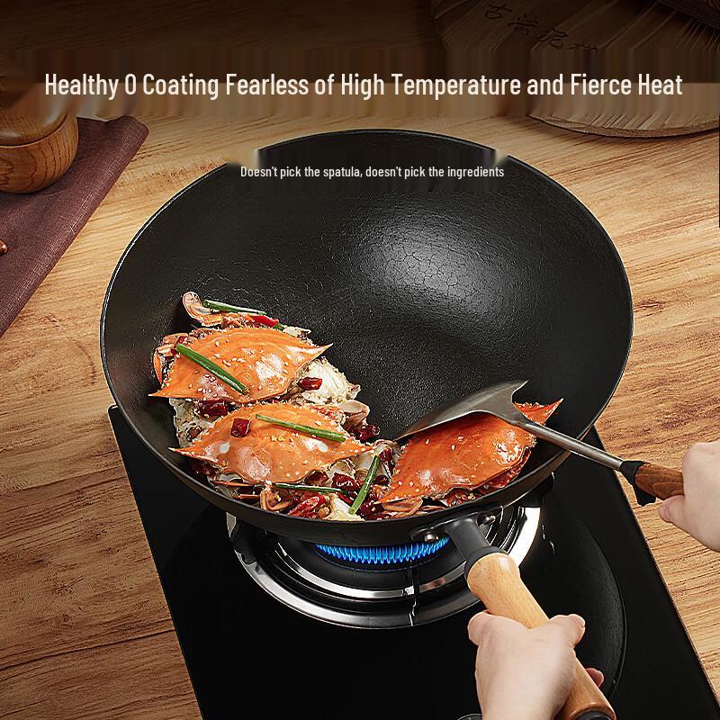 COOKER KING Чугунный вок с плоским дном, 30 см