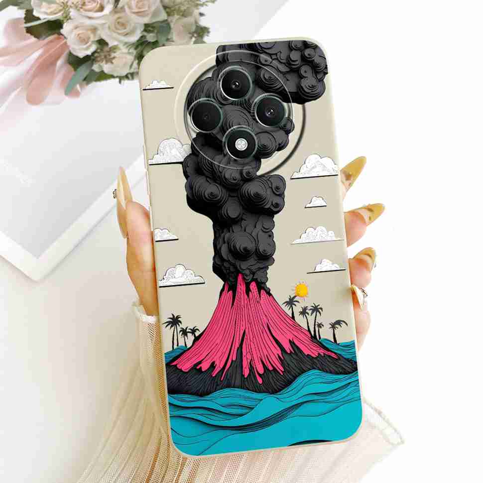 Чехол для OPPO Reno 12F 5G Прозрачный Милый Кот OPPO Reno12 F Reno12F Reno 12 F 5G CPH2637 Ударопрочный Мягкий Чехол для Телефона Полная Защита