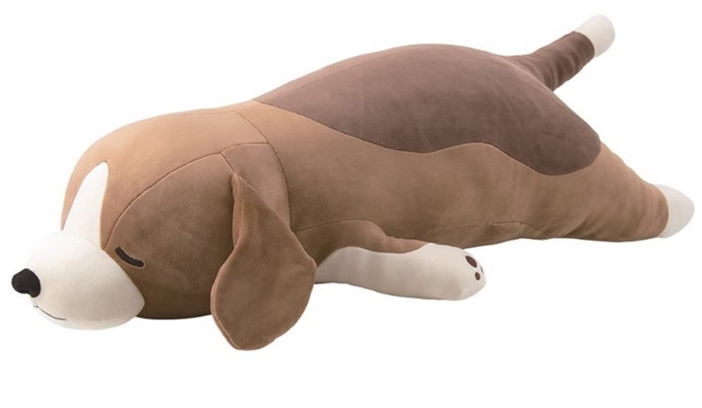 Livheart Premium Sleepy Animals Vicky the Beagle Body Large Fluffy and Squishy Plush Gift Item Pillow, (Approx. 70cm), Toy, 48903-37