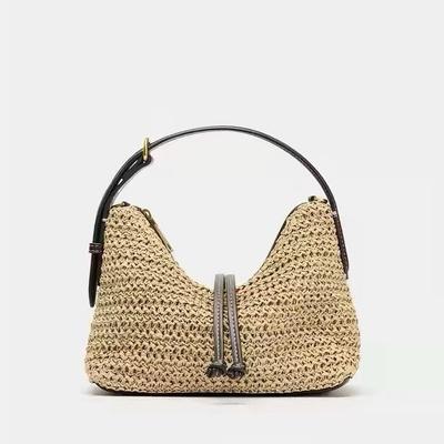 Vintage Woven Women's Bag Crossbody Shoulder Bag 2026 New Handmade Straw Woven Bag Fashionable Commuting Bag