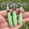 10pcs 13g-89g Octopus Bait Sleeve-fish Wood Shrimp Lures Squid Hook with Fish Eyes  Fishing Tackle