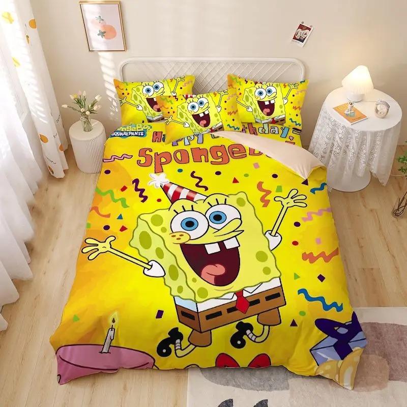 sp-pongebob squarepants Patrick Star Bedding Sets Skin Friendly Duvet Covers Comfortable And Lovely Suitable For All Ages