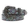 Ремень со стразами, принт, высококлассный узор, женский ретро этнический ремень, цветок, тотем, этнический ремень