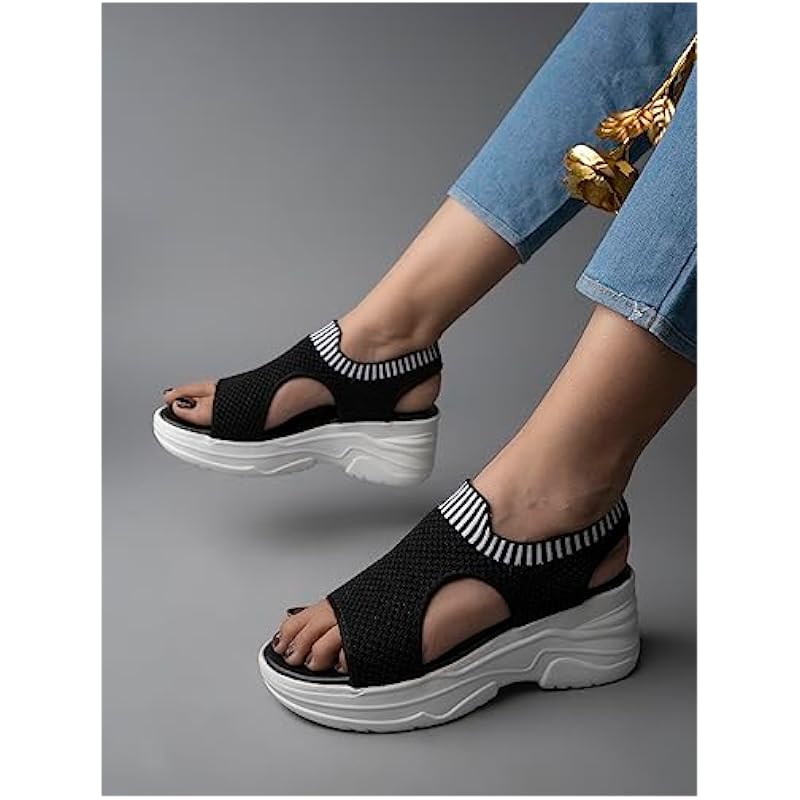 Shoetopia Girls War Black Sandal - 7 Uk (Girls-War-Black)