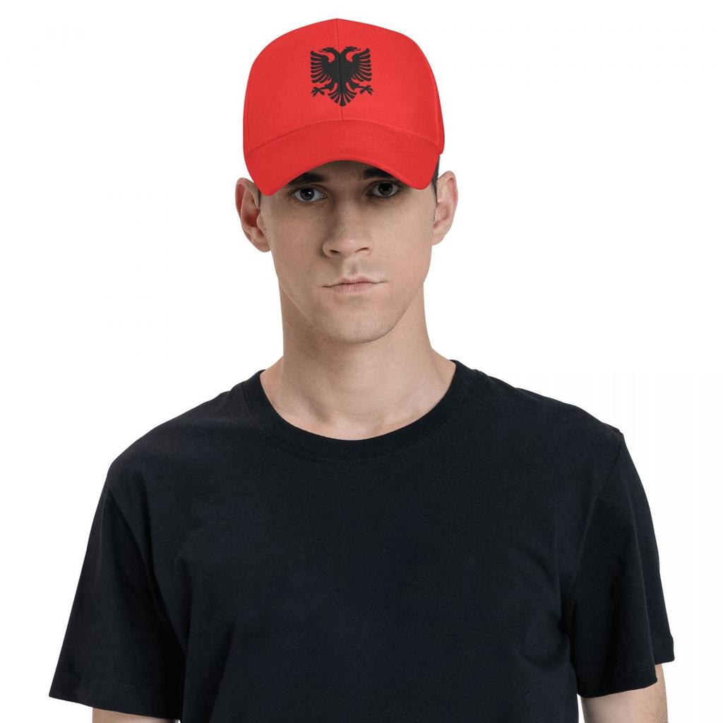 Флаг Албании Орел Бейсболка Женская Унисекс Дышащая Албанская Гордость Папа Шляпа Спортивные Шляпы От Солнца