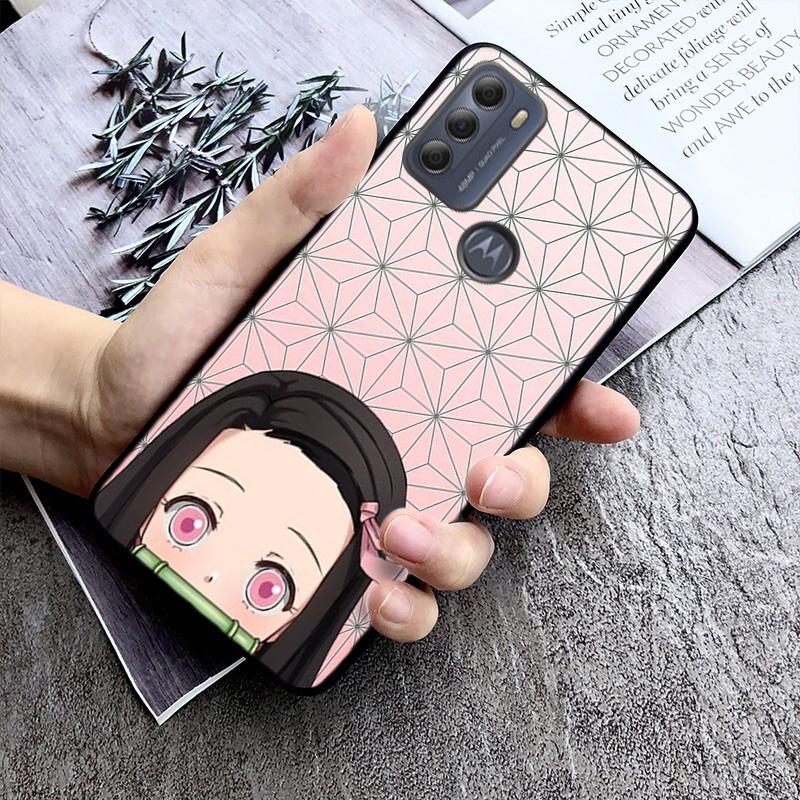 Чехол для телефона Demon Slayer Kimetsu для Motorola Moto E32 E20 E40 G22 G52 G20 G30 G100 G60 G50 G10 GPure GStylus G9 One Action Macro