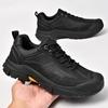 Men's Low-top Genuine Leather Hiking Shoes Outdoor Mountaineering Shoes