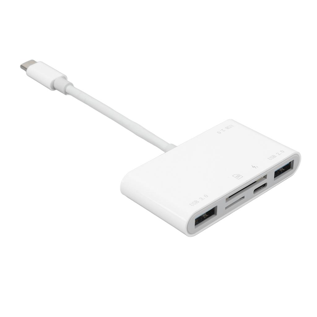 Картридер 6 в 1, Plug and Play, высокоскоростной USB C адаптер для карт памяти для смарт-камер, телефонов, ноутбуков