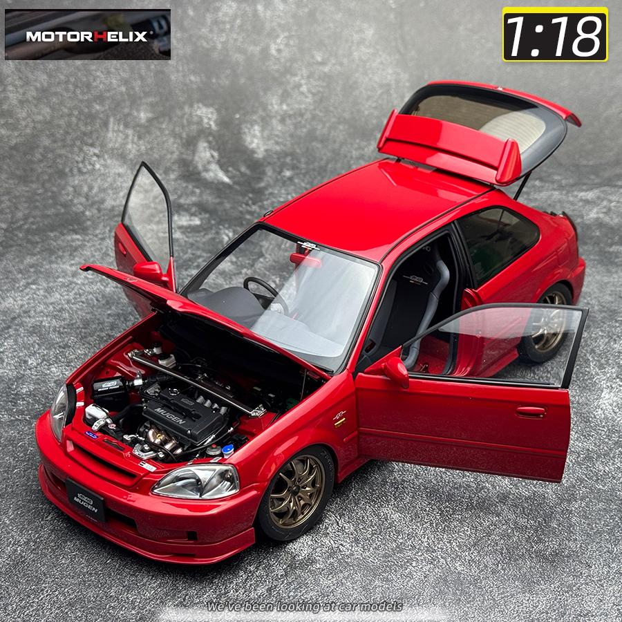 AAALW1 Motorhelix MH 1:18 FOR Honda Civic TypeR EK9 Car model Sports Static model Birthday present