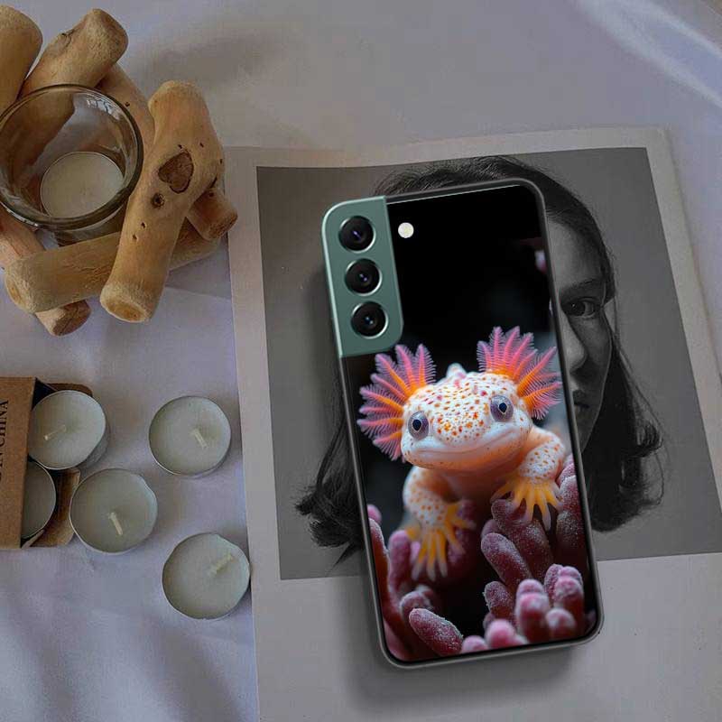 Чехол с улыбающейся саламандрой для Samsung Galaxy S22 S25 Ultra S21 S10 Plus S26 Edge S20 S23 S24 FE Чехол Силиконовый Мягкий ТПУ