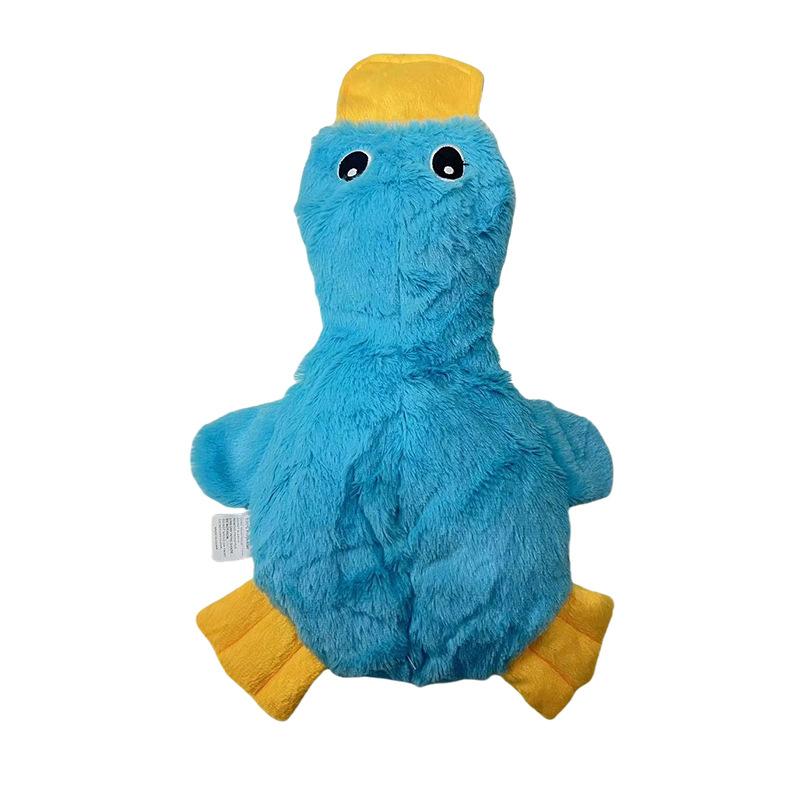 Yellow Duck Plush Squeaky Dog Toy – Soft Interactive Puppy Chew Boredom Buster Toy
