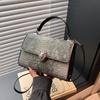 Feeling Bag Women's New 2025 Retro Style Crocodile Print Shoulder Bag Fashionable and Versatile Crossbody Bag Bags