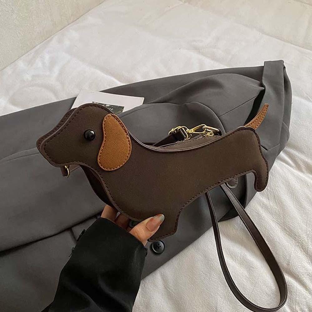 Трехмерная сумка-кроссбоди Такса большой вместимости, ретро-сумка для телефона, друзья