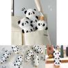 Cute Plush Cartoon Panda Backpack Charm With Lollipop Design Adorable Child Toy