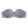 Women's Strapless Invisible Bra Replaceable Sheer Buckle Braletter Push Up Half Cup Tank Top Sexy Underwear