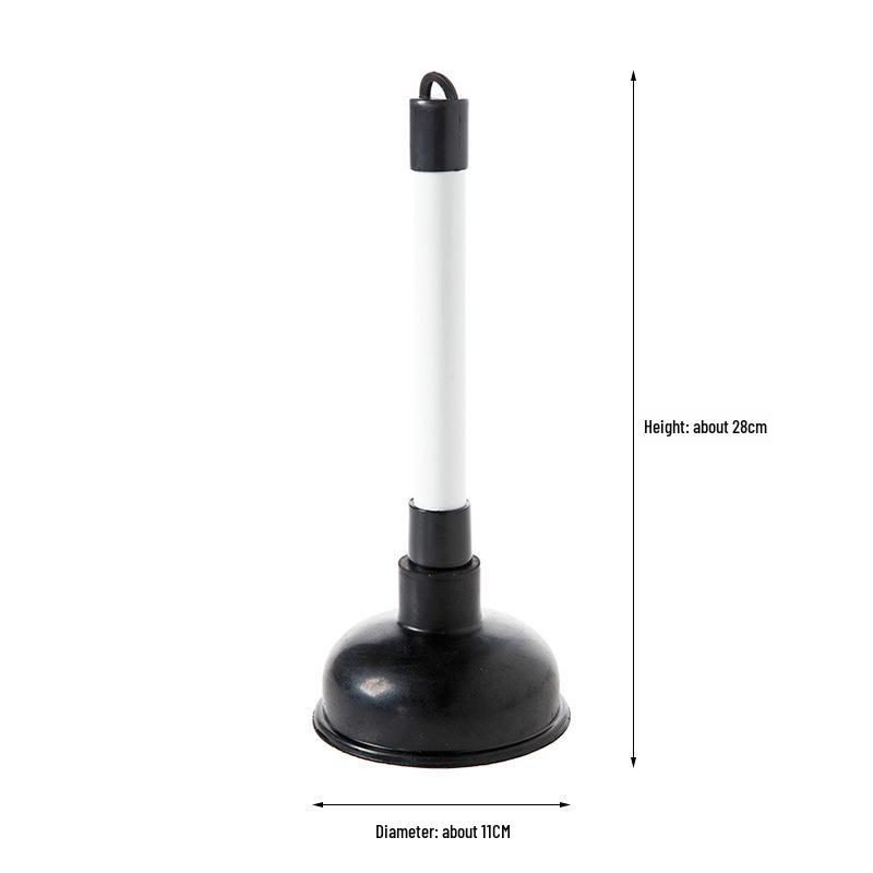 Leather Toilet Plunger Unclogging Tool with Suction Cup