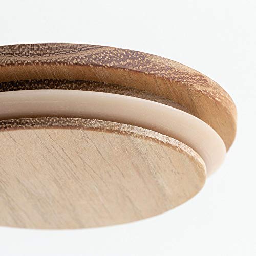 LOLO | Storage Containers | SALT | Canisters | Made in Japan | Ceramic | Porcelain | Teak | With Lids |