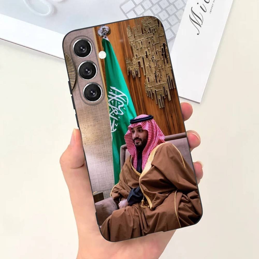 Чехол для телефона Мухаммед бин Салман Чехол для телефона Для Samsung S25,S24,S21,S22,S23,S30,Ultra,S20,Plus,Fe,Lite,Note,10,9,5G Черный чехол