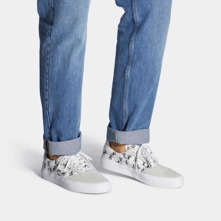 adidas 3MC Sport 'Глупый' (унисекс) Кеды для скейтборда Crystal White / Cloud White / Core Black FW6240