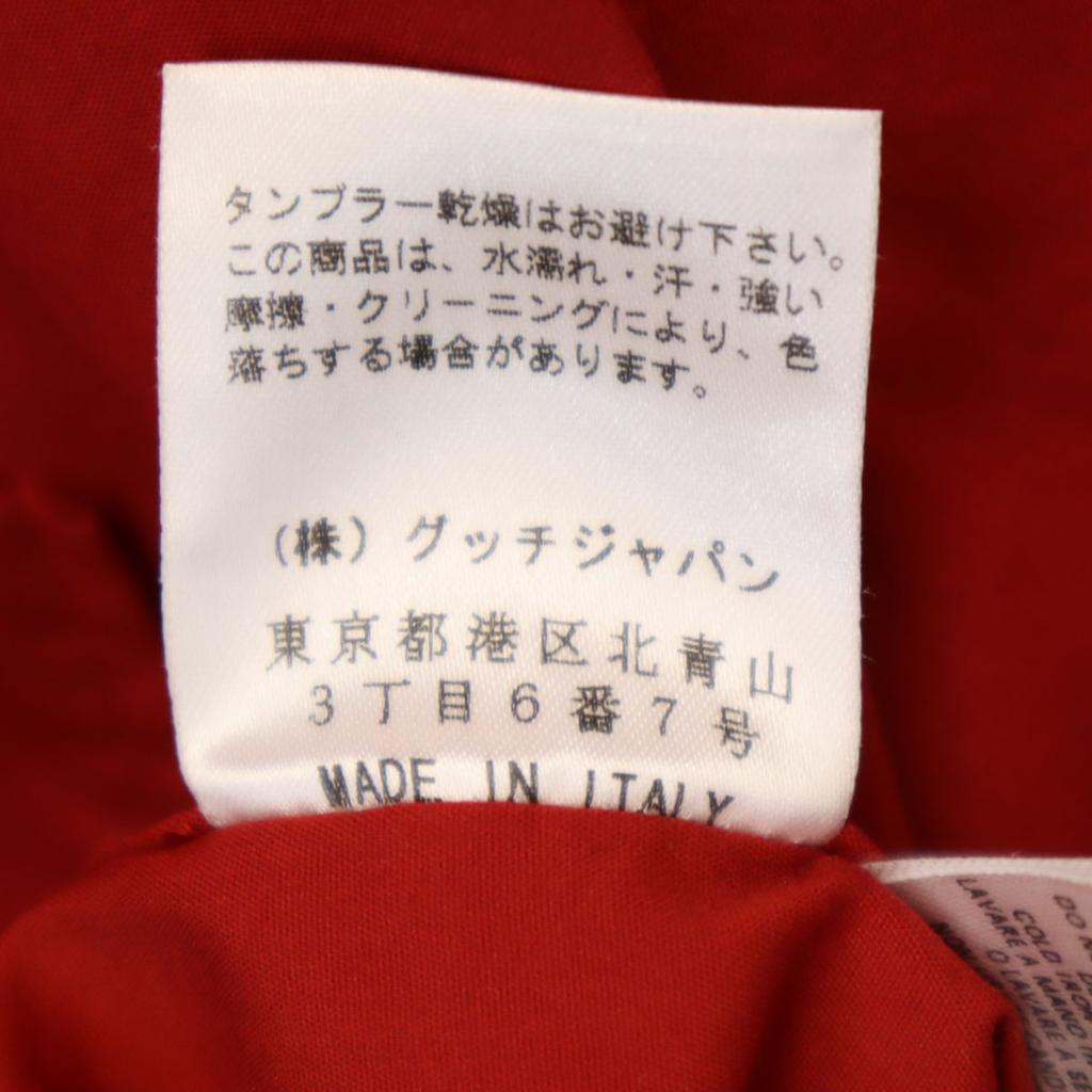 Gucci Сделано в Италии Короткий рукав Эластичная рубашка 42 Красный Мужская Б/у