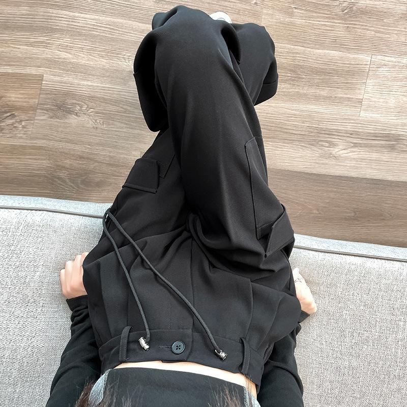 Повседневные брюки на осень и зиму, узкая версия, широкие брюки для работы, эластичная талия, свободные женские брюки в стиле хай-стрит, зауженные брюки с высокой посадкой