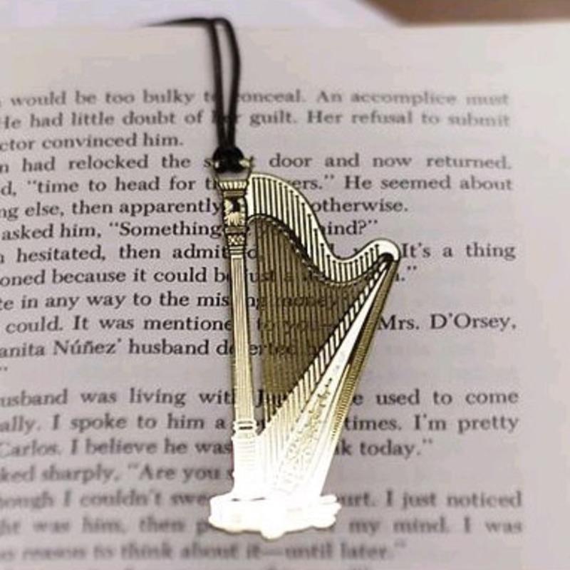 1 шт., креативный музыкальный инструмент, металлическая закладка, книжная отметка, учитель, детский студенческий подарок, канцелярские принадлежности