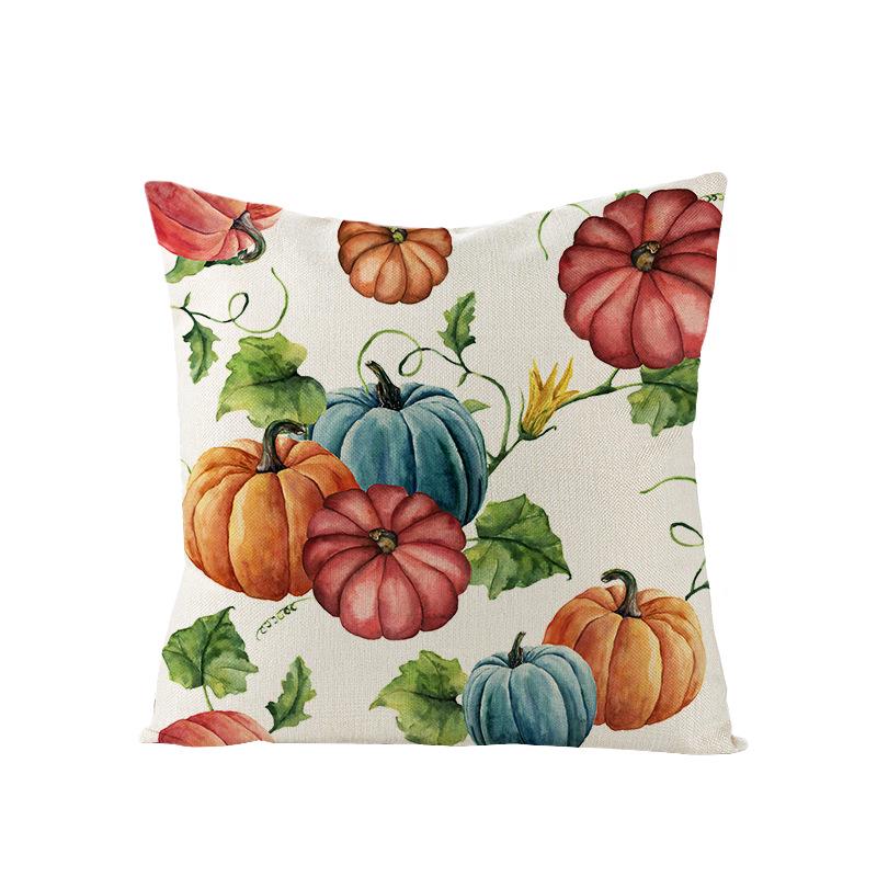 Home Thanksgiving Pumpkin Polyester Pillow Cover Home Sofa Pillow Cushion Cover