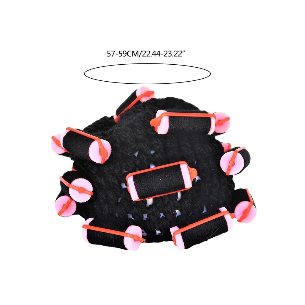 Забавная вязаная шапка-бини с кудрями для девочек, модная шапка-парик, ручная вязка, шапка для косплея, новинка, пуловер, головной убор