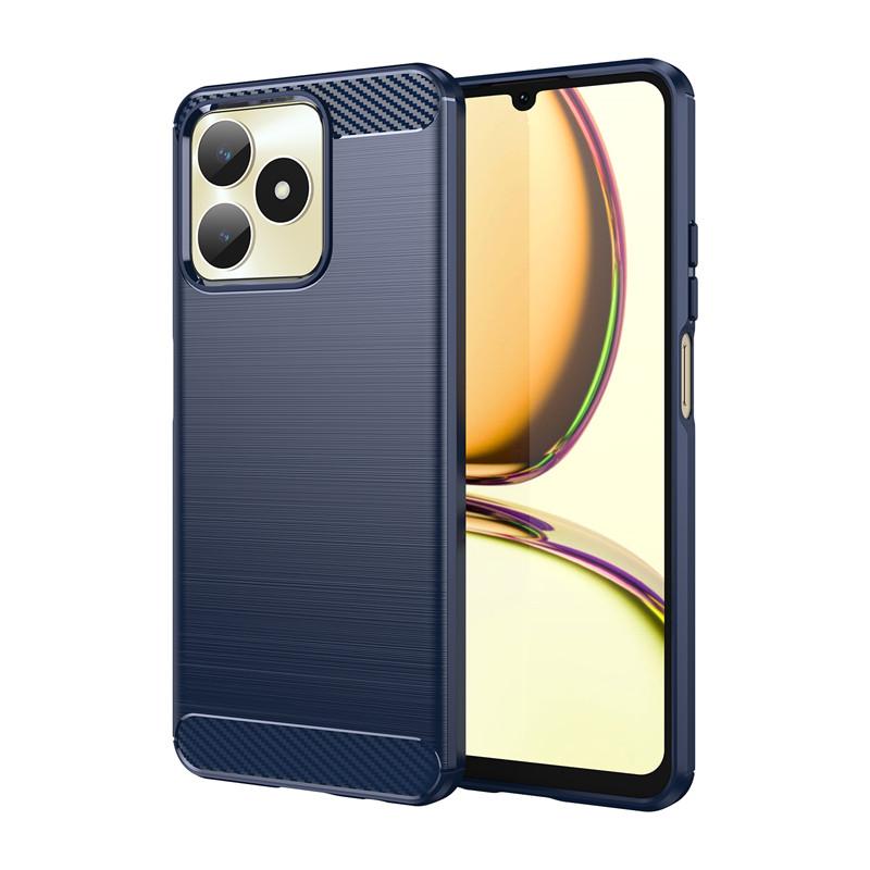 Для чехла Realme C51 Чехол Realme C51 C53 C55 Противоскользящие чехлы Ударопрочный Силиконовый Мягкий ТПУ Защитная Задняя Крышка для Телефона Realme C51
