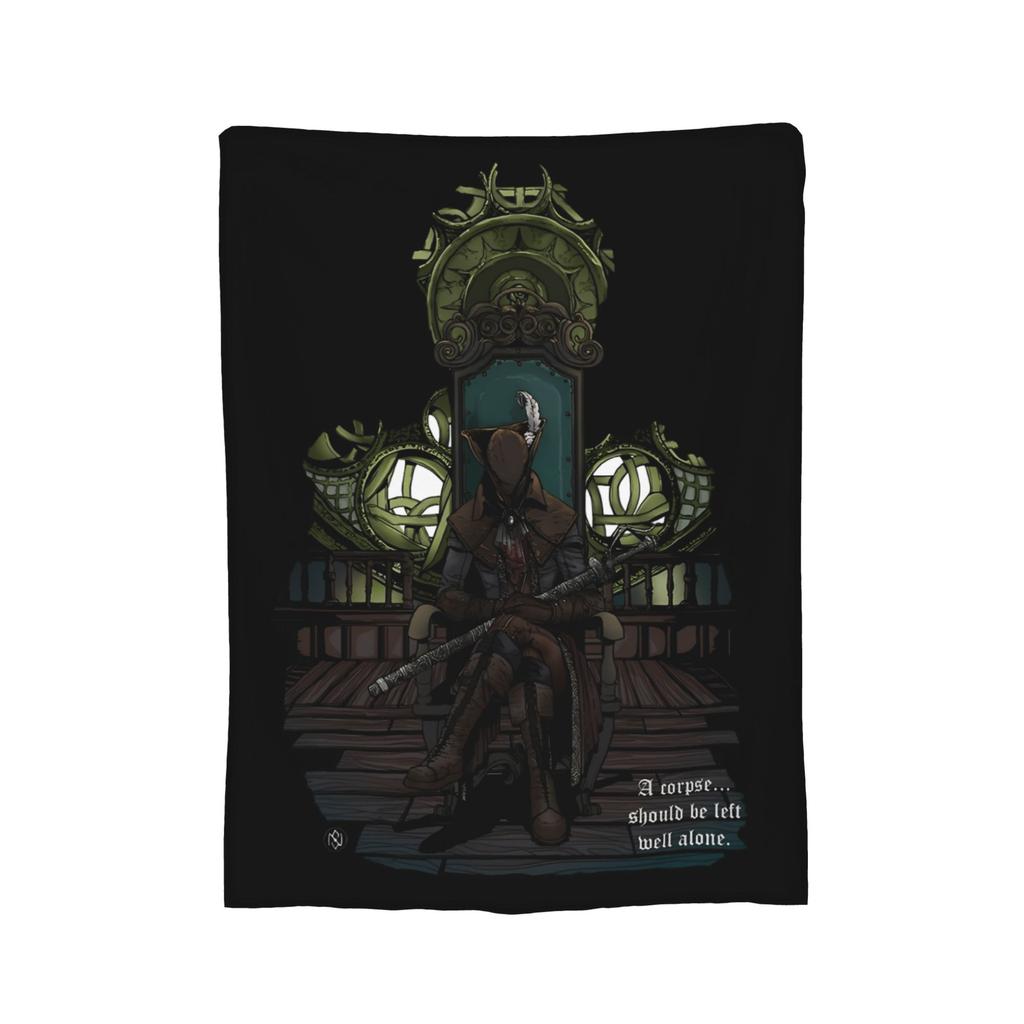 Bloodborne Video Game Blankets Velvet Summer Breathable Warm Throw Blanket for Sofa Car Bedding Throws