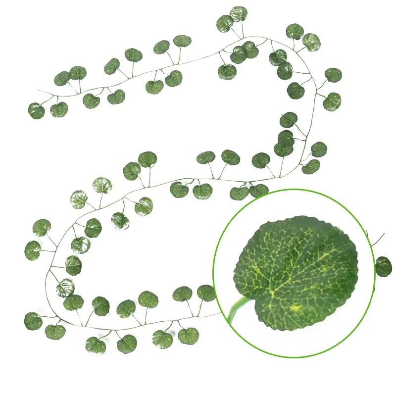 230 см 72 листа лианы искусственные подвесные растения лиана шелковый искусственный плющ листья для стены зеленая гирлянда украшение домашний декор вечеринка лиана