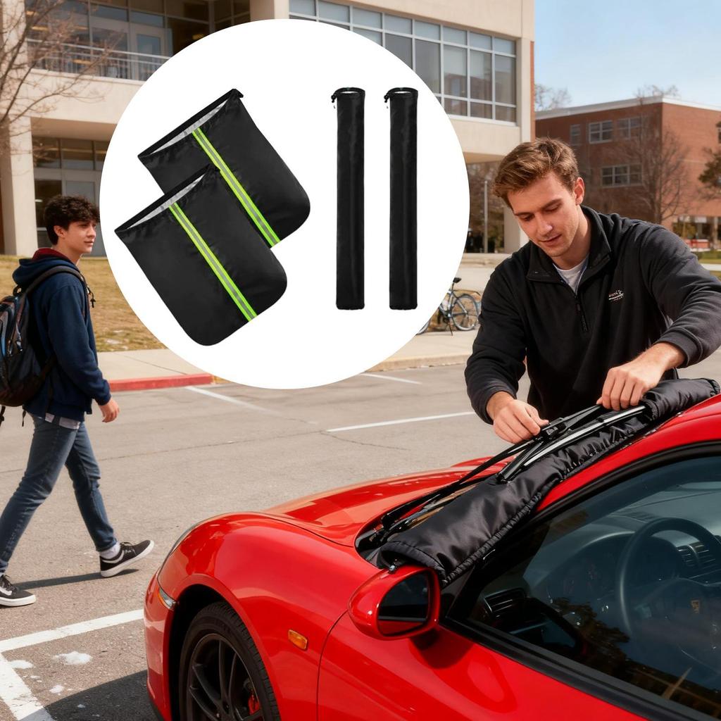 Комплект накладок на боковые зеркала и стеклоочистители автомобиля Защита от мороза Всепогодный протектор Зеркало заднего вида автомобиля Стеклоочиститель Стеклоочиститель Снежная накладка