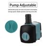 Fish Tank Fountain Submersible Water Pump Aquarium Pump 3/10/25W with Suction Cups Ultra-Quiet Filter Fish Pond EU/US Plug
