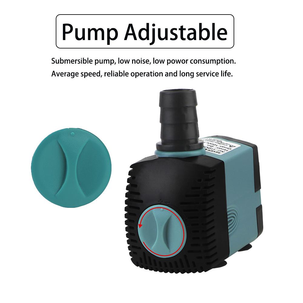Fish Tank Fountain Submersible Water Pump Aquarium Pump 3/10/25W with Suction Cups Ultra-Quiet Filter Fish Pond EU/US Plug