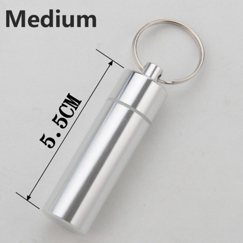 Aluminum Alloy Cotton Swab Waterproof Seal Metal Jar Creative Portable Carry Toothpick Box