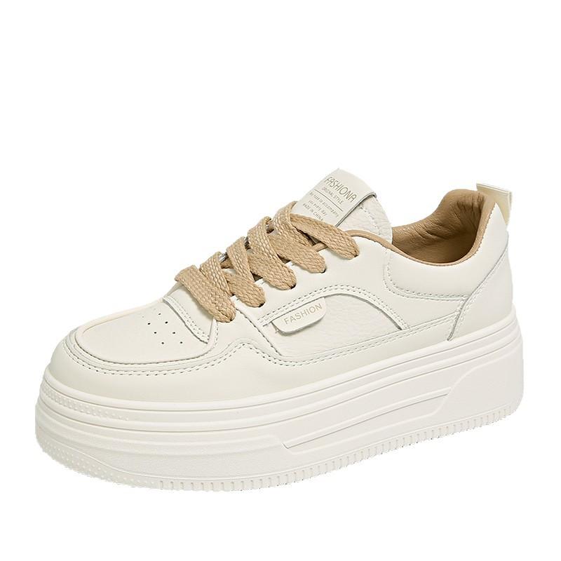 Thick-soled heightening little white shoes women's 2025 spring and autumn new versatile casual board shoes comfortable and non-slip sports women's sho