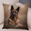 Домашнее животное овчарка декоративная наволочка для офиса гостиная автомобиль украшения дома наволочка