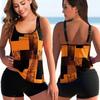 2024 Women Beachwear Swim Tankini Monokini Swimwear Bathing Suit Two Pieces Swimsuits Plus Size Printed Tankinis