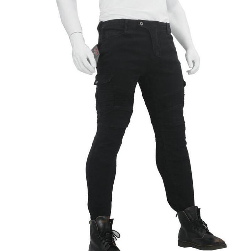 Джинсовые мотоциклетные брюки для мотокросса с защитными накладками