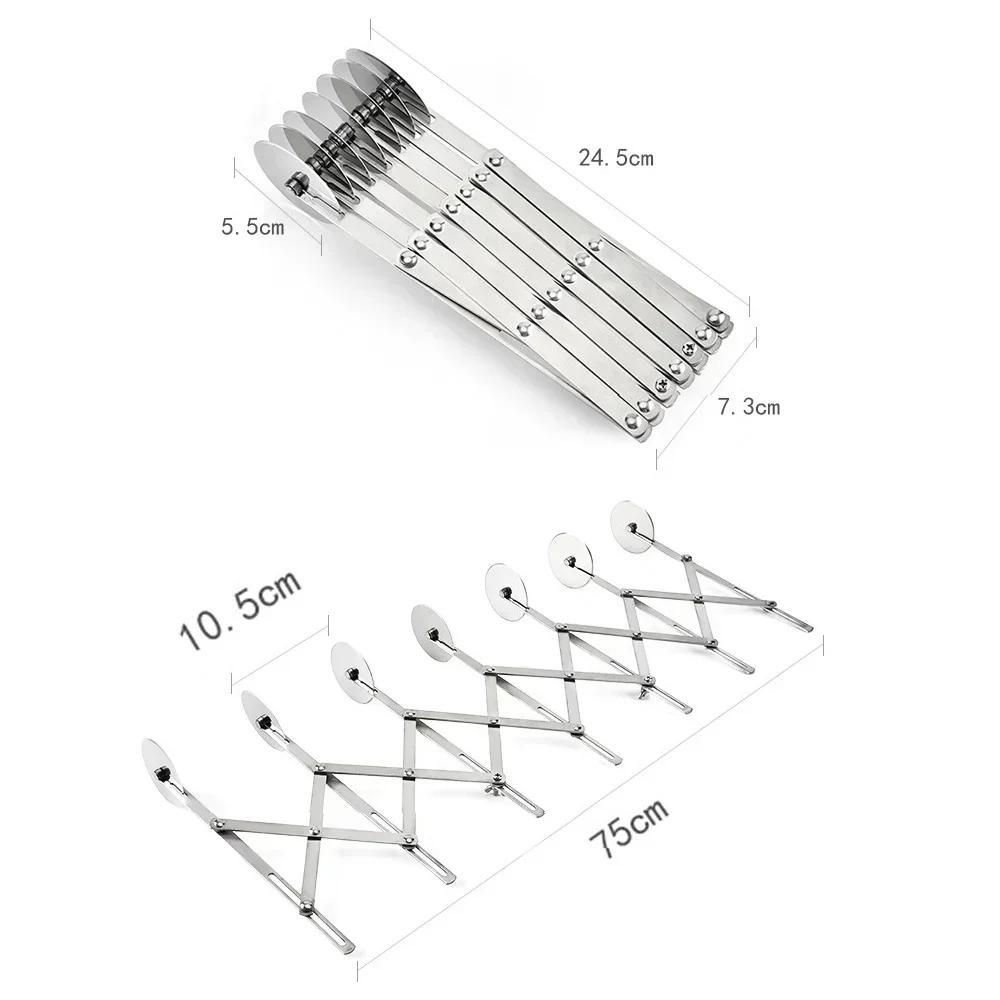 3/5/7 колесный резак, разделитель теста, боковой нож для пасты, гибкий роликовый нож, овощечистка для пиццы, кондитерских изделий, инструменты для выпечки из нержавеющей стали