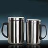 350/500ml Stainless Steel Portable Mug Cup Double Wall Travel Tumbler Coffee Mug Tea Cup Drinking Steel Polishing Beer Tea Juice