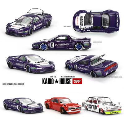 MINIGT KHMG 173 В наличии 1:64 Honda NSX Racing V2 Открывающийся двигатель Литая модель автомобиля Kaido House