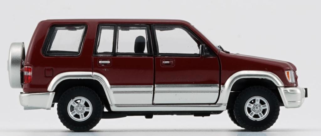 BM CREATIONS 1/64 Scale Isuzu Bighorn 1998-2002 Dark Red RHD Finished Product