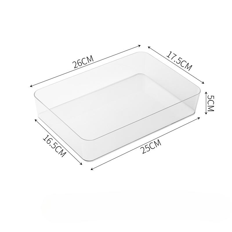 Desk Cabinet Built-in Stationery Pen Rectangular Plastic Desk Organizer Small Placing Box