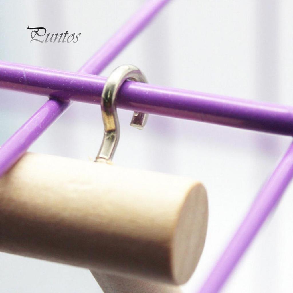 Зеркальная деревянная подставка для птиц