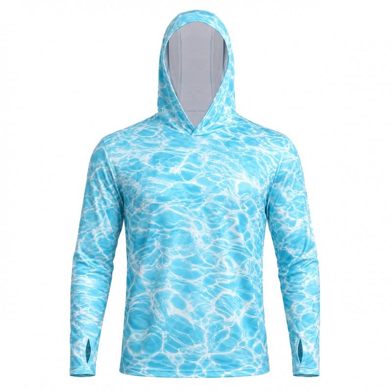 Mens Hooded UPF Sun Protection Jacket Lightweight Quick-Dry Outdoor Fishing Hiking Windbreaker