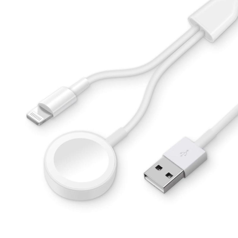 Беспроводное зарядное устройство 2 в 1 для Apple Watch Series 1 2 3 4 USB-магнитный зарядный кабель длиной 3,3 фута/1 метр