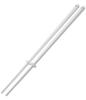 Yamazaki Jitsugyo Silicone Chopsticks White X X H30cm Tower Chopsticks with Chopstick Keeper Heat Resistant 4274 Approx. W0.8 D0.8